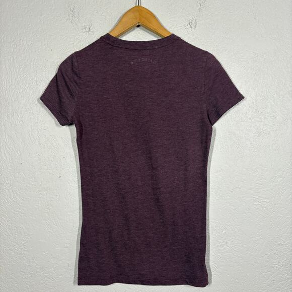 NEW! Aeropostale Classic Crew Tee Floral Print White Cap Sleeve Casual - XL - Picture 4 of 4